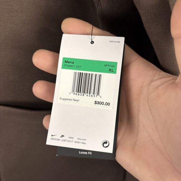 Nike Tech Fleece Reimagined Loose Fit Trench Coat FN0601-237 Brown Size XL NWT - Picture 4 of 9